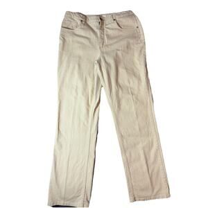 Coldwater Creek Bootcut Jeans Women's Size 14 Tan High Rise Medium Wash 5-Pocket